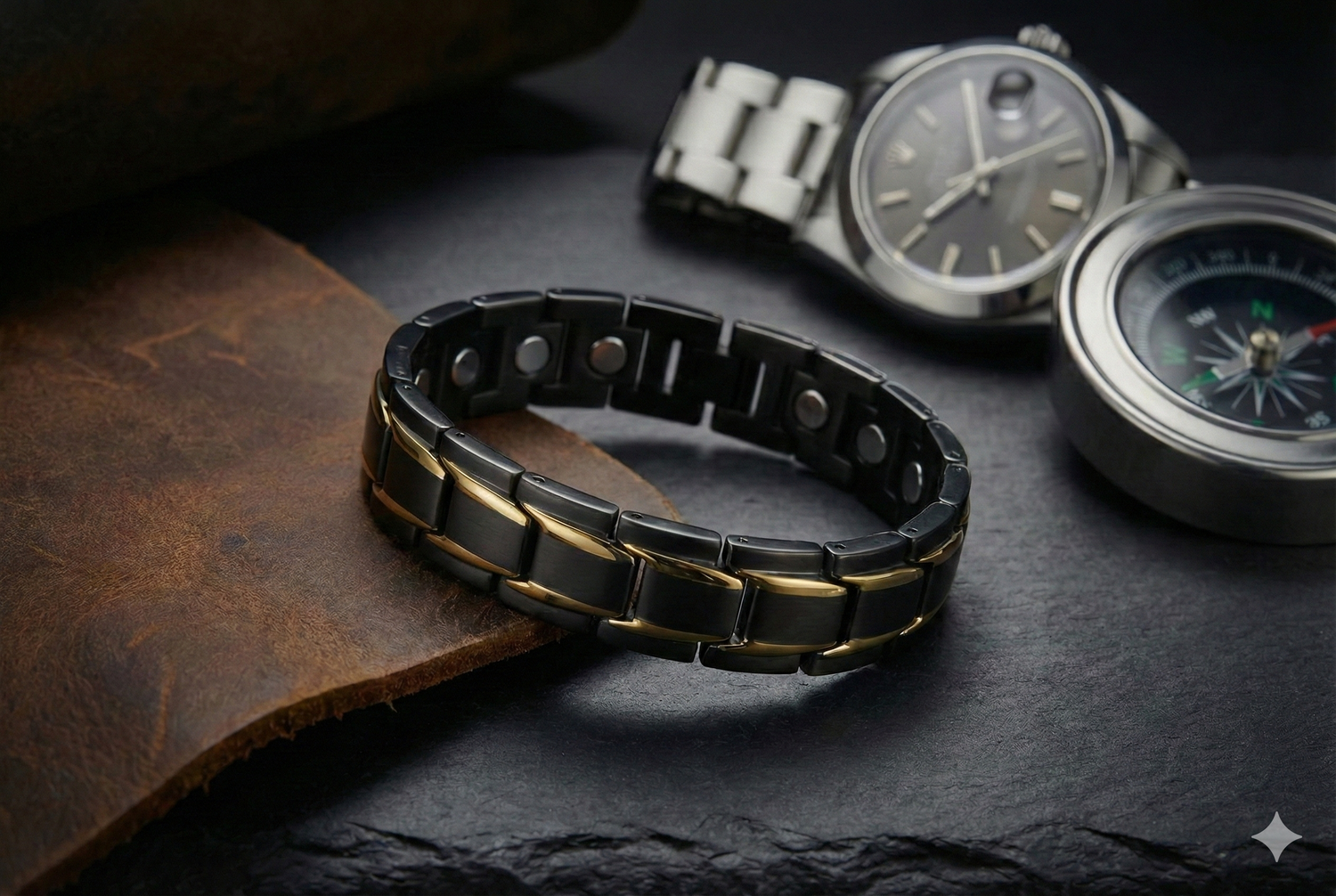 Magnetarmbänder & Schmuck für Herren