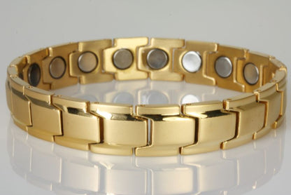 High-Power Magnetarmband 8262 – 18 x 4000 Gauss – Edelstahl (Silber, Gold, Rosé & Schwarz)