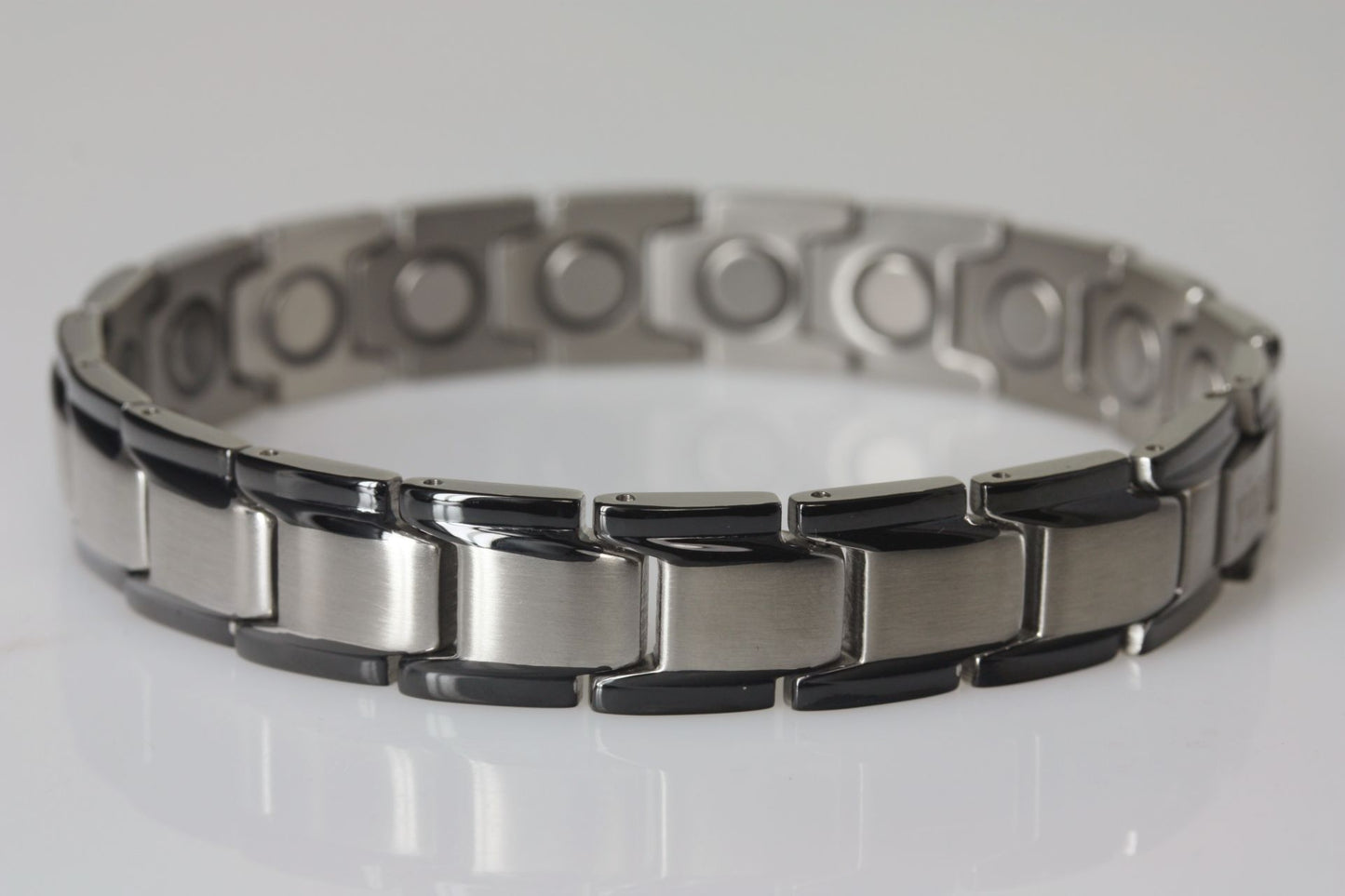 High-Power Magnetarmband 8262 – 18 x 4000 Gauss – Edelstahl (Silber, Gold, Rosé & Schwarz)