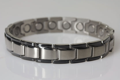 High-Power Magnetarmband 8262 – 18 x 4000 Gauss – Edelstahl (Silber, Gold, Rosé & Schwarz)